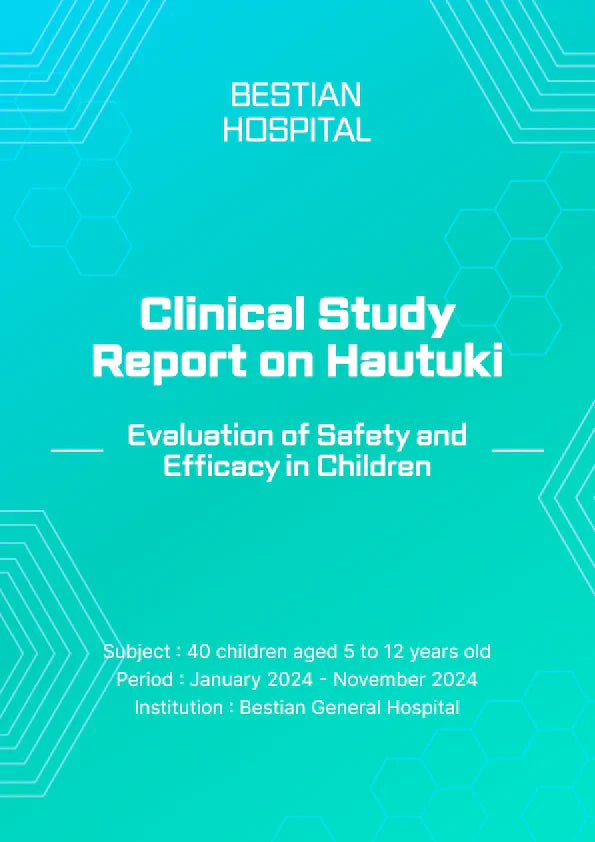 CUSTICS SINGAPORE、「Hautuki」成長サポートパッチの安全性をベスティアン総合病院の臨床研究で確認